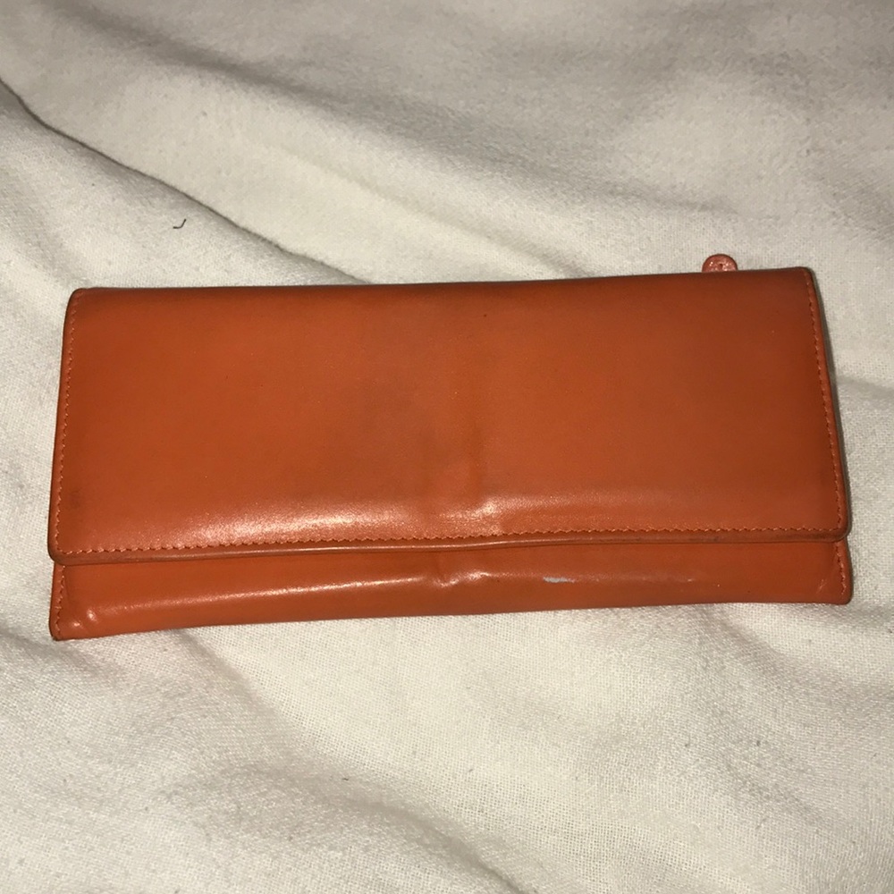 Orange Leather wallet